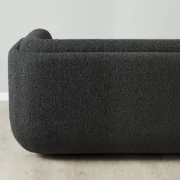 Clementine Black Boucle 2-Seater Sofa