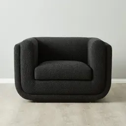 Clementine Black Boucle Occasional Chair