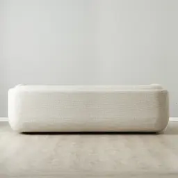 Clementine Dove Grey Woven 3-Seater Fabric Sofa