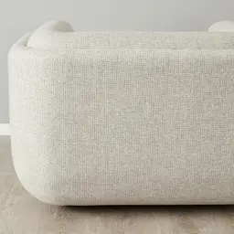 Clementine Dove Grey Woven 3-Seater Fabric Sofa