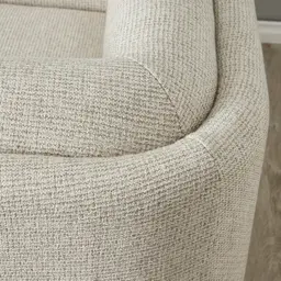 Clementine Dove Grey Woven 3-Seater Fabric Sofa