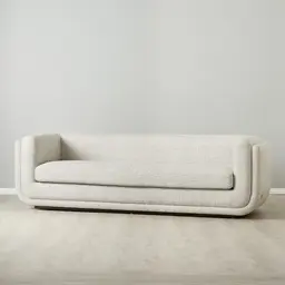 Clementine Dove Grey Woven 3-Seater Fabric Sofa