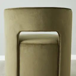 Sutton Olive Green Velvet Swivel Dining Chair