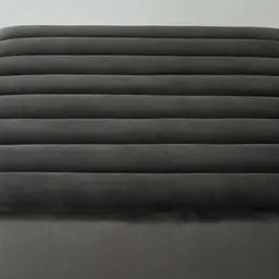 Astoria Charcoal Velvet Square Ottoman