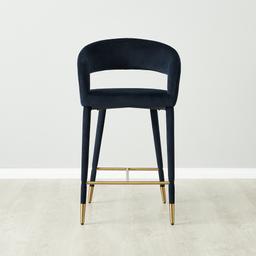 Moulin Midnight Navy Velvet 66 cm Counter Stool
