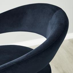 Moulin Midnight Navy Velvet 66 cm Counter Stool