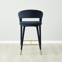 Moulin Midnight Navy Velvet 66 cm Counter Stool