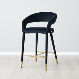 Moulin Midnight Navy Velvet 66 cm Counter Stool