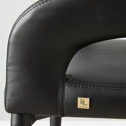 Moulin Black Vegan Leather 66 cm Counter Stool