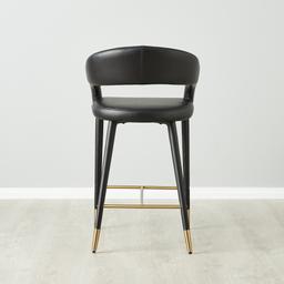 Moulin Black Vegan Leather 66 cm Counter Stool