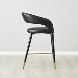 Moulin Black Vegan Leather 66 cm Counter Stool