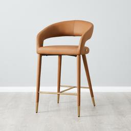 Moulin Walnut Vegan Leather 66 cm Counter Stool