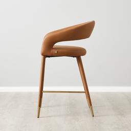 Moulin Walnut Vegan Leather 66 cm Counter Stool