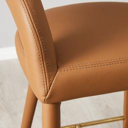 Moulin Walnut Vegan Leather 66 cm Counter Stool