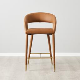 Moulin Walnut Vegan Leather 66 cm Counter Stool
