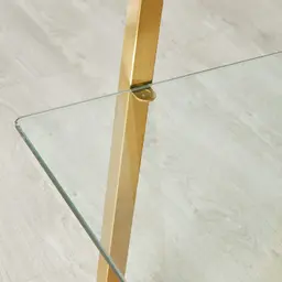 Paxton Brushed Gold Stainless Steel Shelf