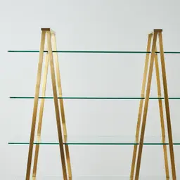 Paxton Brushed Gold Stainless Steel Shelf