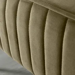 Hilda II Olive Green Velvet Ottoman