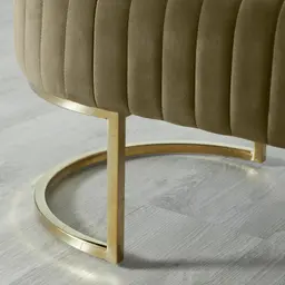 Hilda II Olive Green Velvet Ottoman