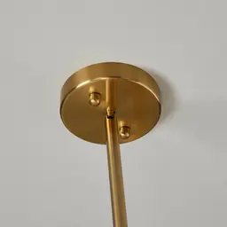 Ellis Brushed Gold Metal Chandelier Black Metal Shade