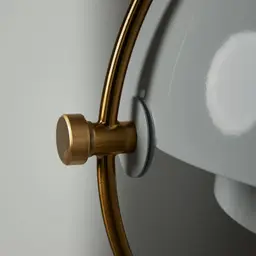 Selene Brushed Gold Metal Chandelier 38cm White Metal Shade