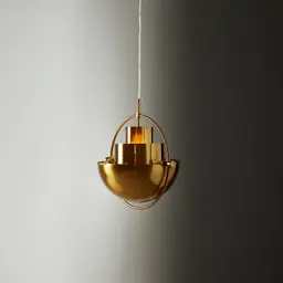 Selene Brushed Gold Metal Chandelier - 38 cm Brushed Gold Metal Shade
