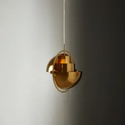 Selene Brushed Gold Metal Chandelier - 38 cm Brushed Gold Metal Shade