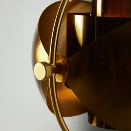 Selene Brushed Gold Metal Chandelier - 38 cm Brushed Gold Metal Shade