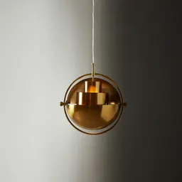 Selene Brushed Gold Metal Chandelier - 38 cm Brushed Gold Metal Shade