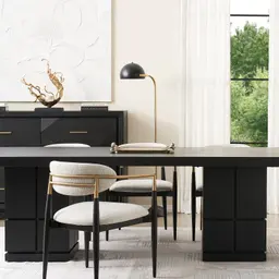 Carly Brushed Gold Metal Floor Lamp Black Metal Shade