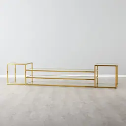 Tinsley Brushed Gold Stainless Steel Entertainment Unit