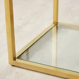 Tinsley Brushed Gold Stainless Steel Entertainment Unit