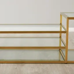 Tinsley Brushed Gold Stainless Steel Entertainment Unit