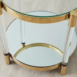 Auryn Gold Stainless Steel Side Table