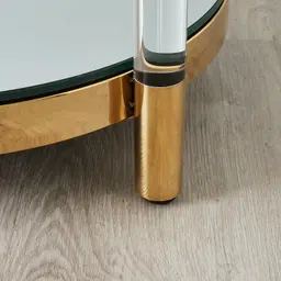 Auryn Gold Stainless Steel Side Table
