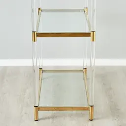 Auryn Gold Stainless Steel Bookshelf