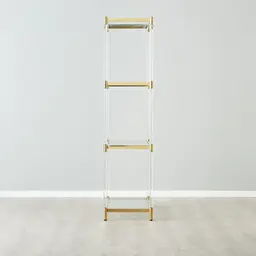 Auryn Gold Stainless Steel Bookshelf