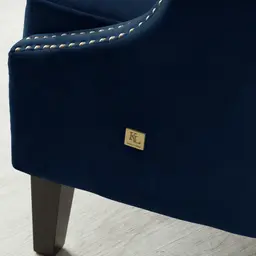 Vogue Navy Blue Velvet Chair