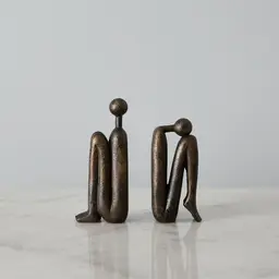 Desolation Bronze Resin Bookend
