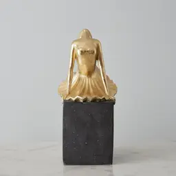 Alicia Ballerina Gold Resin Decorative