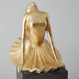 Alicia Ballerina Gold Resin Decorative