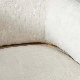 Malta II Powder White Chenille Fabric Occasional Chair