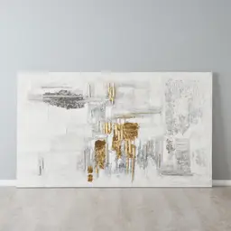 Golden Embers Abstract Painting