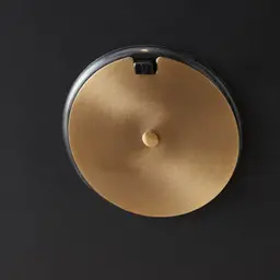 Clarita Matte Antique Brass Table Clock