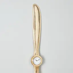 Time Keeper Matte Antique Brass Wall Clock
