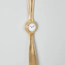 Time Keeper Matte Antique Brass Wall Clock