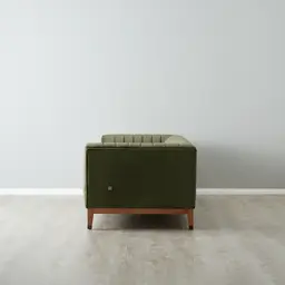 Astoria III Olive Green Velvet 3-Seater Sofa