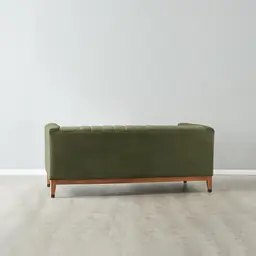 Astoria III Olive Green Velvet 2-Seater Sofa