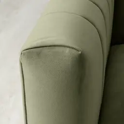 Astoria III Olive Green Velvet 2-Seater Sofa