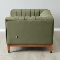 Astoria III Olive Green Velvet Occasional Chair